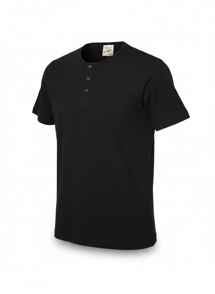 Hawk's Bay Henley Short Sleeve Tee