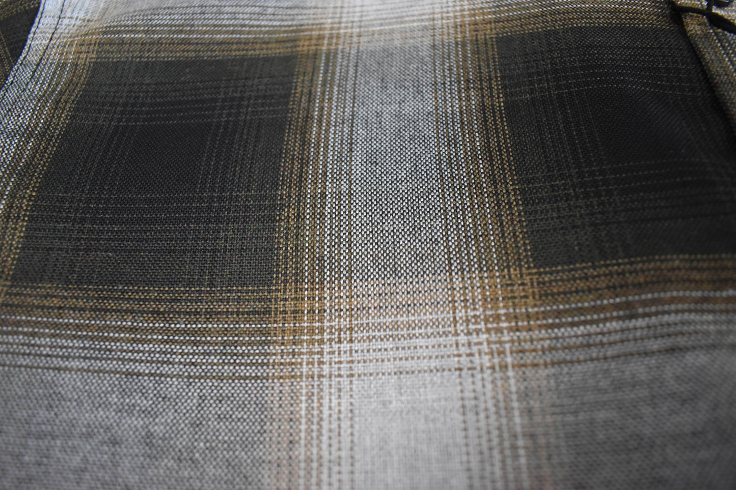 Triveni Olive Plaid Short Sleeve Button Up