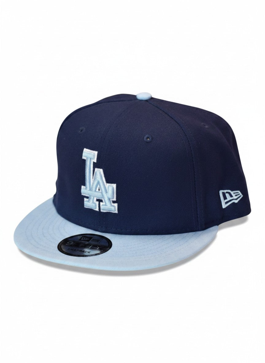 LA Dodgers New Era Two-Tone Navy & Light Blue Snapback