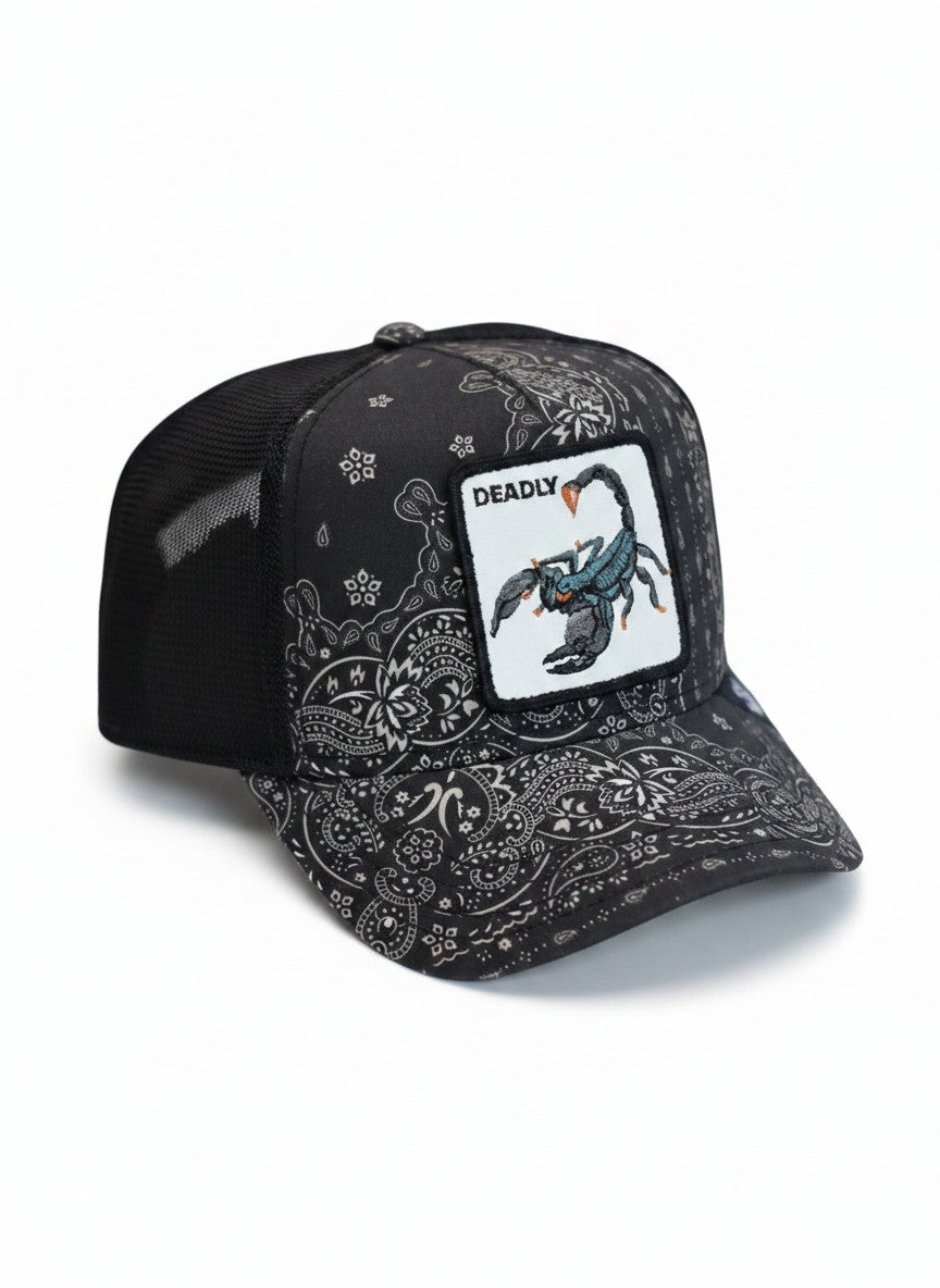 Goorin Bros. "Deadly" Scorpion Paisley Trucker Snapback