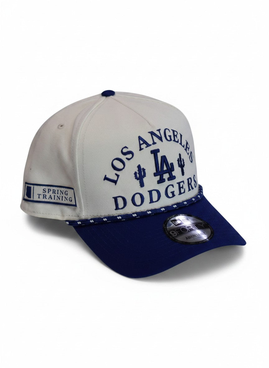 LA Dodgers New Era 9Fifty Spring Training Two-Tone Cream & Navy Snapback