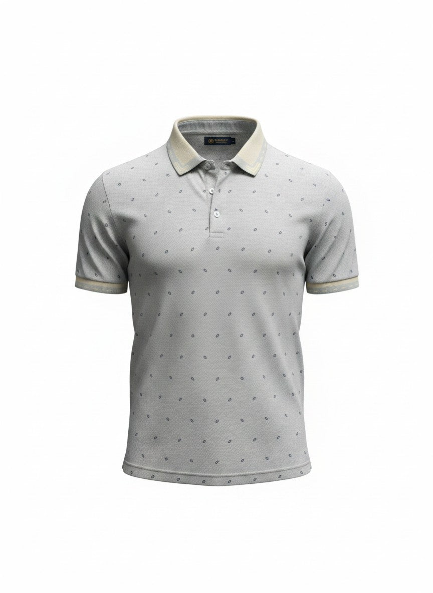 Paisley Print Polo Shirt