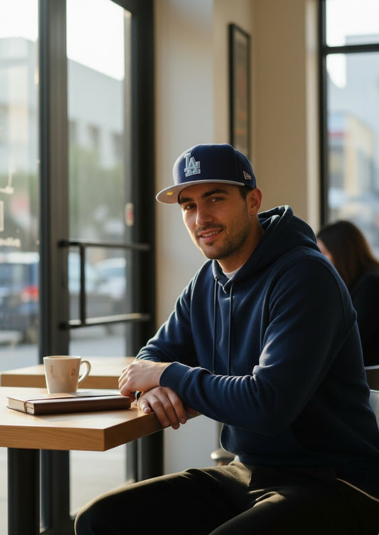 LA Dodgers New Era Two-Tone Navy & Light Blue Snapback