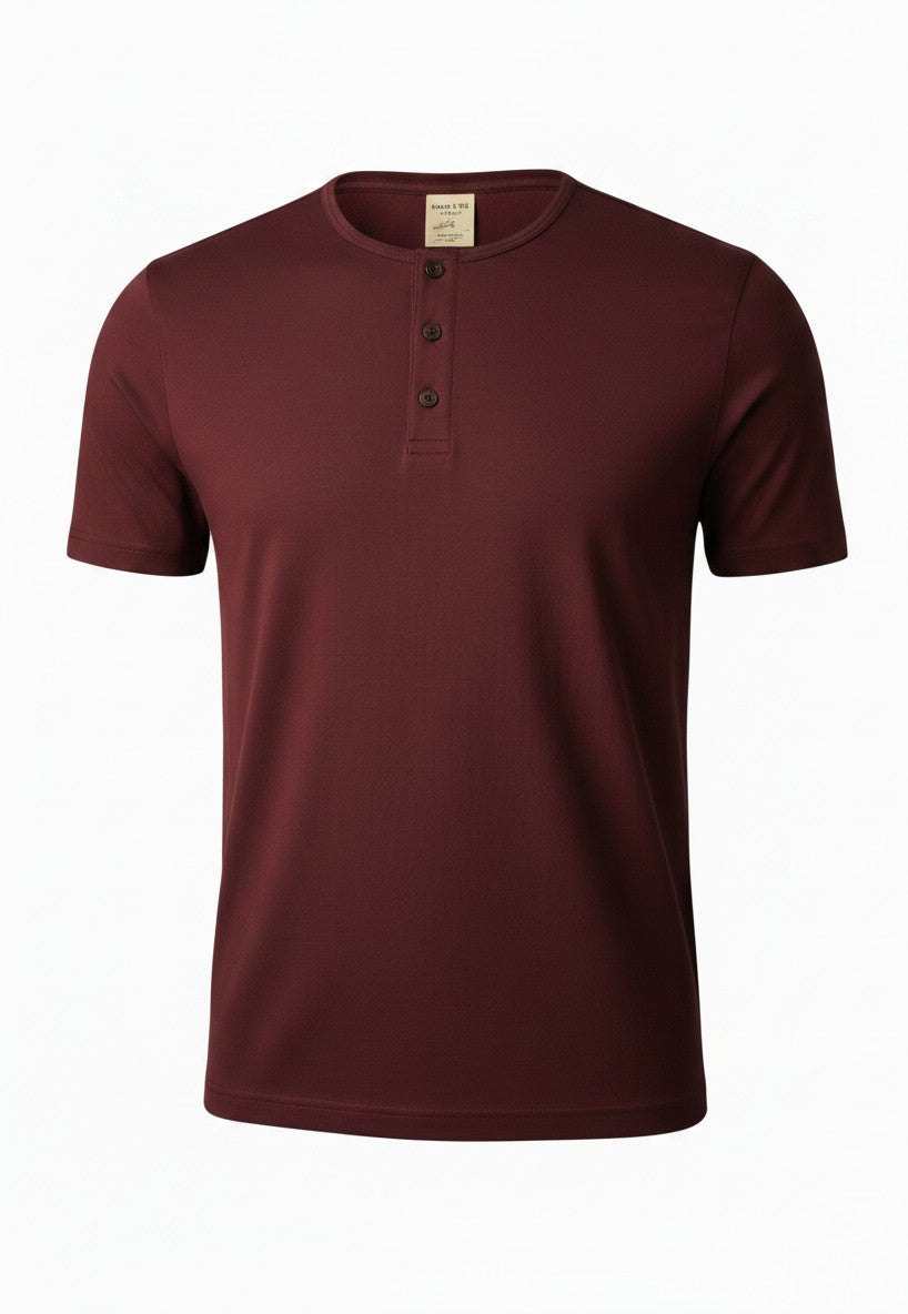 Hawk's Bay Henley Short Sleeve Tee