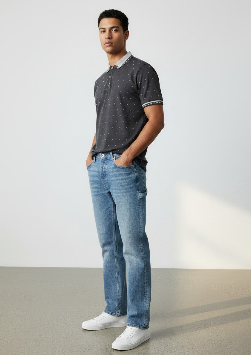 Paisley Print Polo Shirt