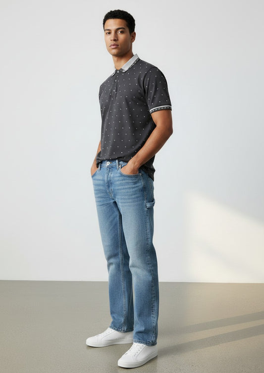 Paisley Print Polo Shirt